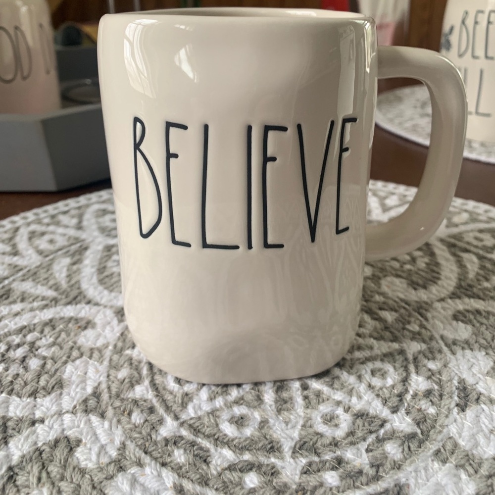 Rae Dunn “Believe” Mug